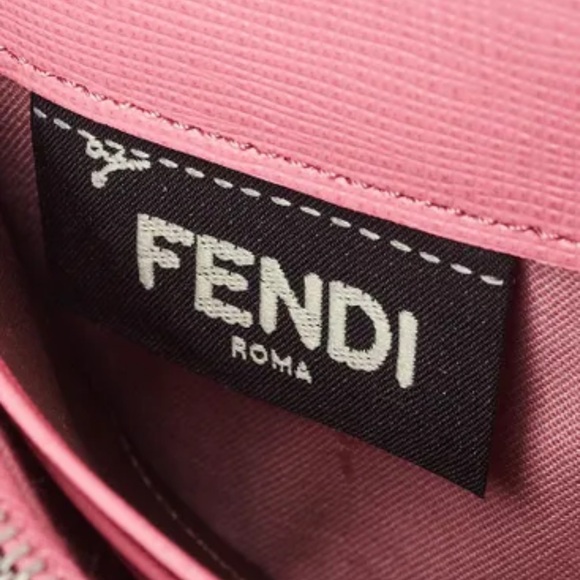 SOLD FENDI BAG BUGS Monster Long Bifold Wallet Purse Leather Pink/Purple - Picture 9 of 9